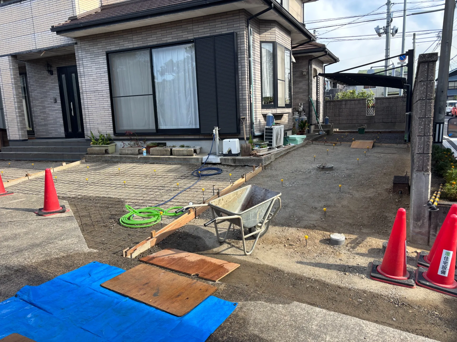 西尾市・外構 土間コンクリート工事